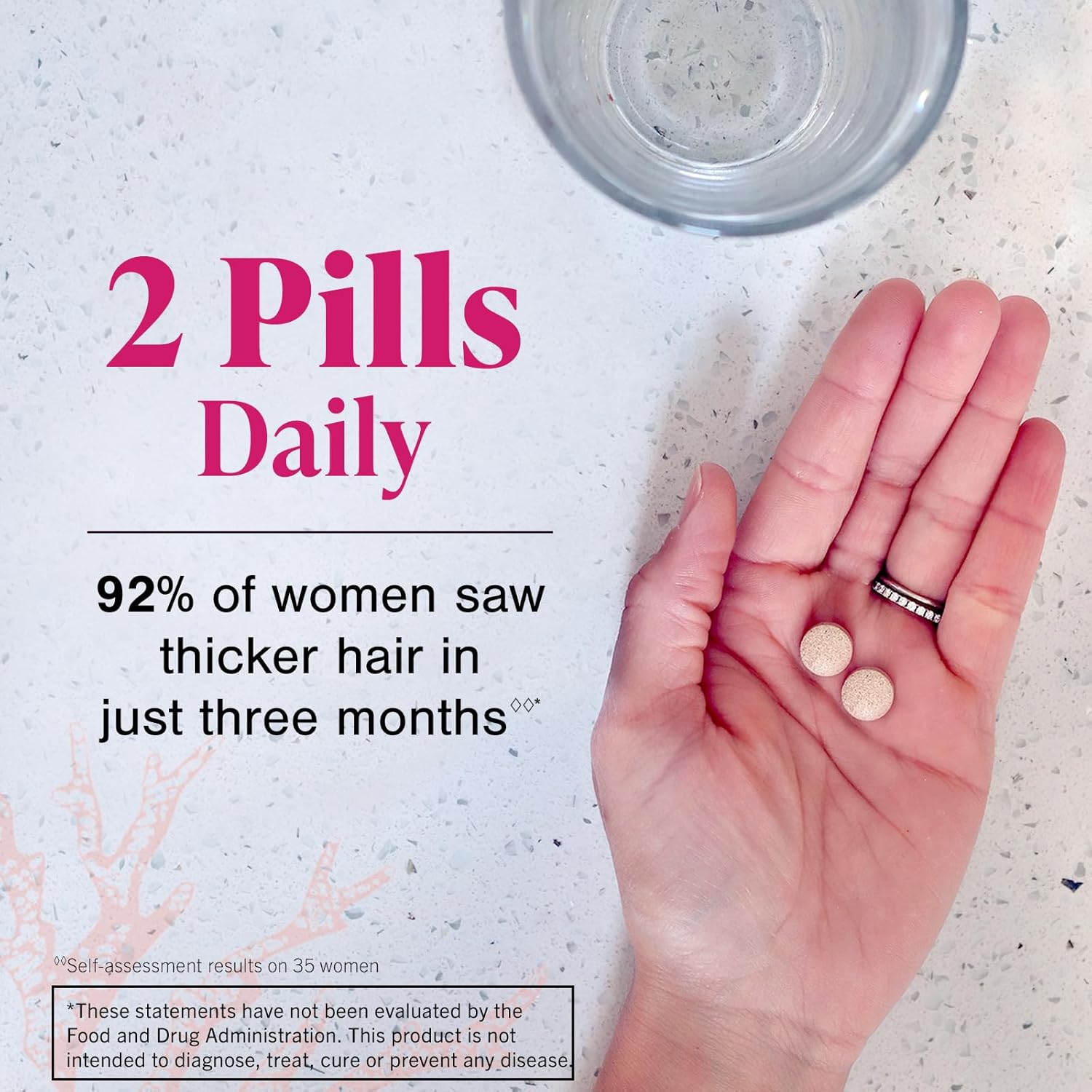Viviscal Hair Growth for Women – 180 tablets, 3-month supply. Clinically proven with collagen complex for thicker, fuller hair & hair loss nourishment
