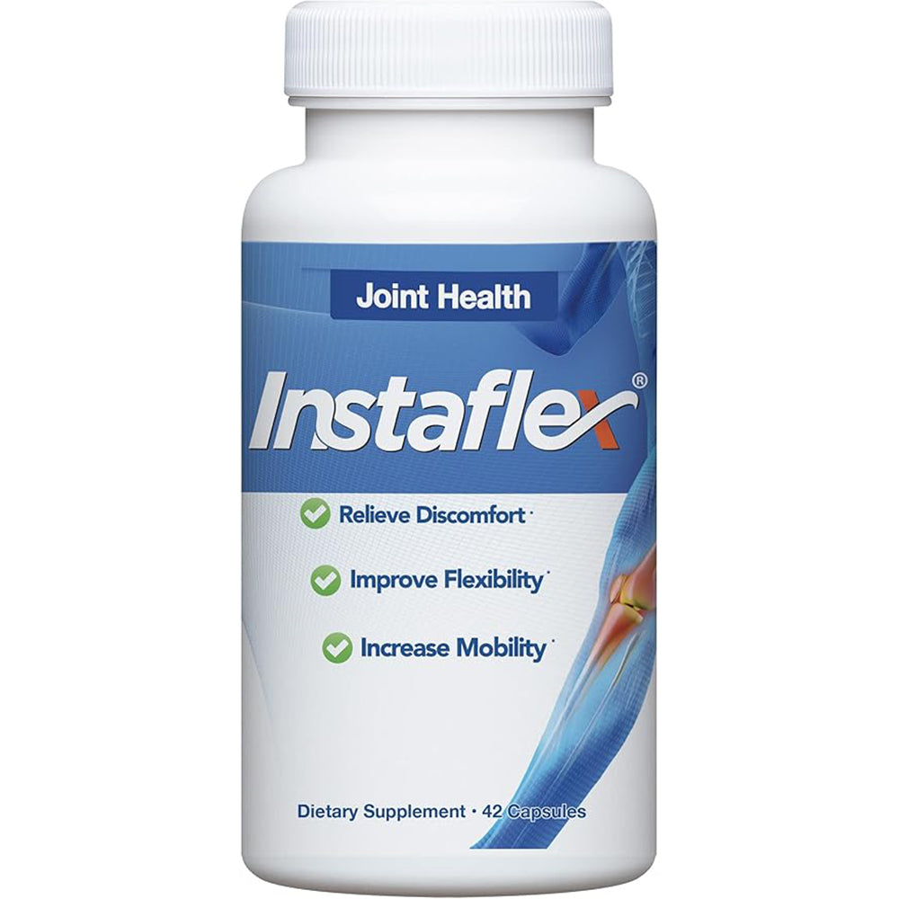 Instaflex Joint Support – 90 caps. Clinically studied blend with Glucosamine, MSM, Turmeric, Ginger, White Willow, Cayenne & Hyaluronic Acid for joint relief