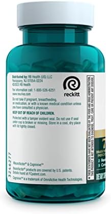 Neuriva Ultra Decaf – 60 caps, nootropic for memory, focus & alertness. With Neurofactor, Cognivive, PS, B6 & B12