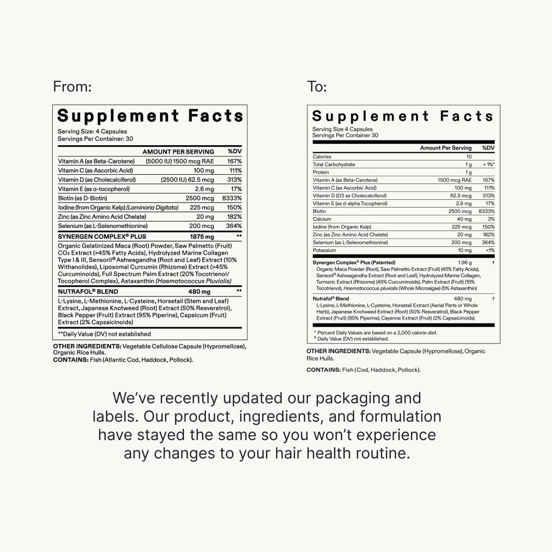 Nutrafol Women’s Balance – 1-month supply. For women 45+, supports thicker hair & scalp coverage. Clinically proven & dermatologist recommended