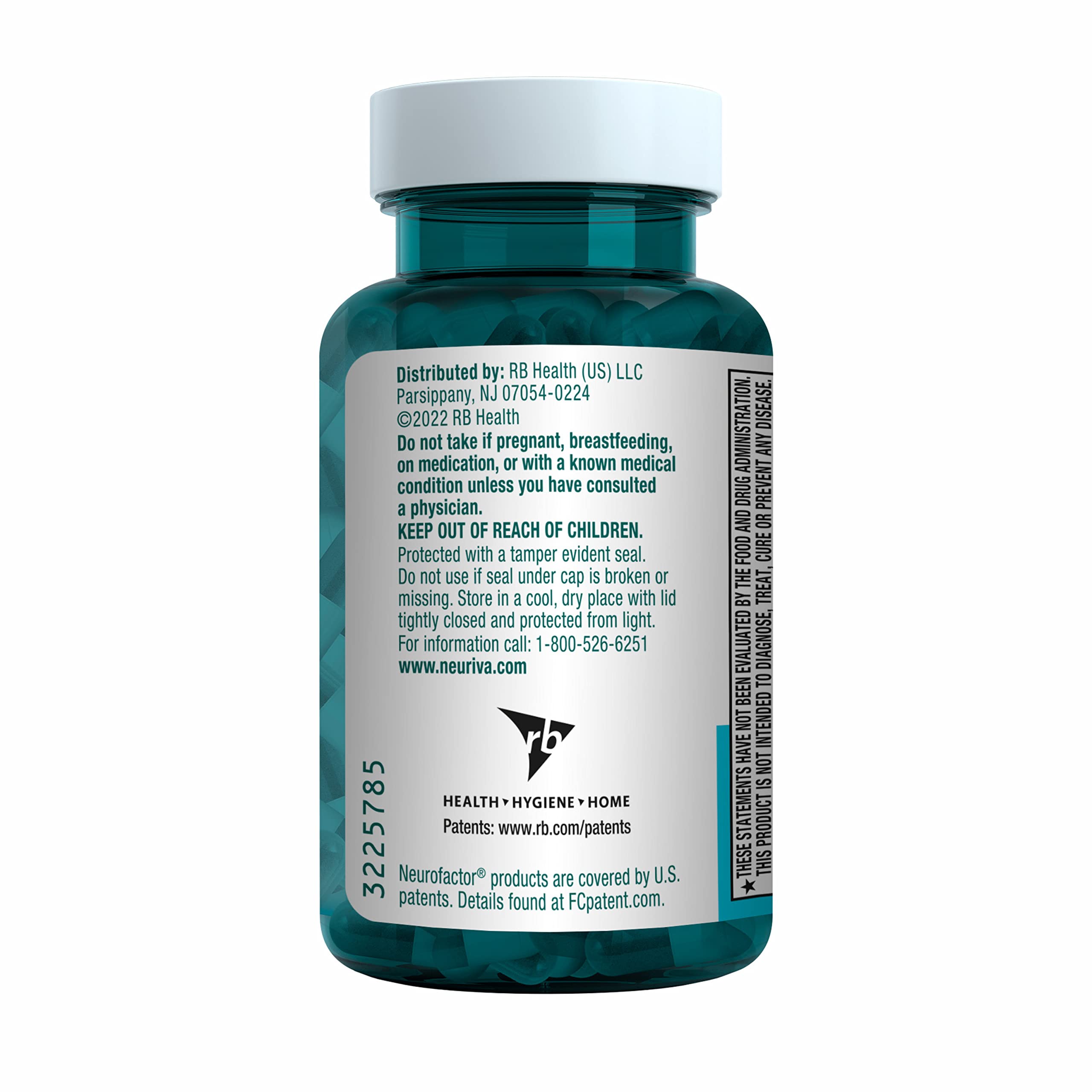 Neuriva Original Decaf – 28 caps, nootropic for memory, focus & concentration. With NeuroFactor & Phosphatidylserine