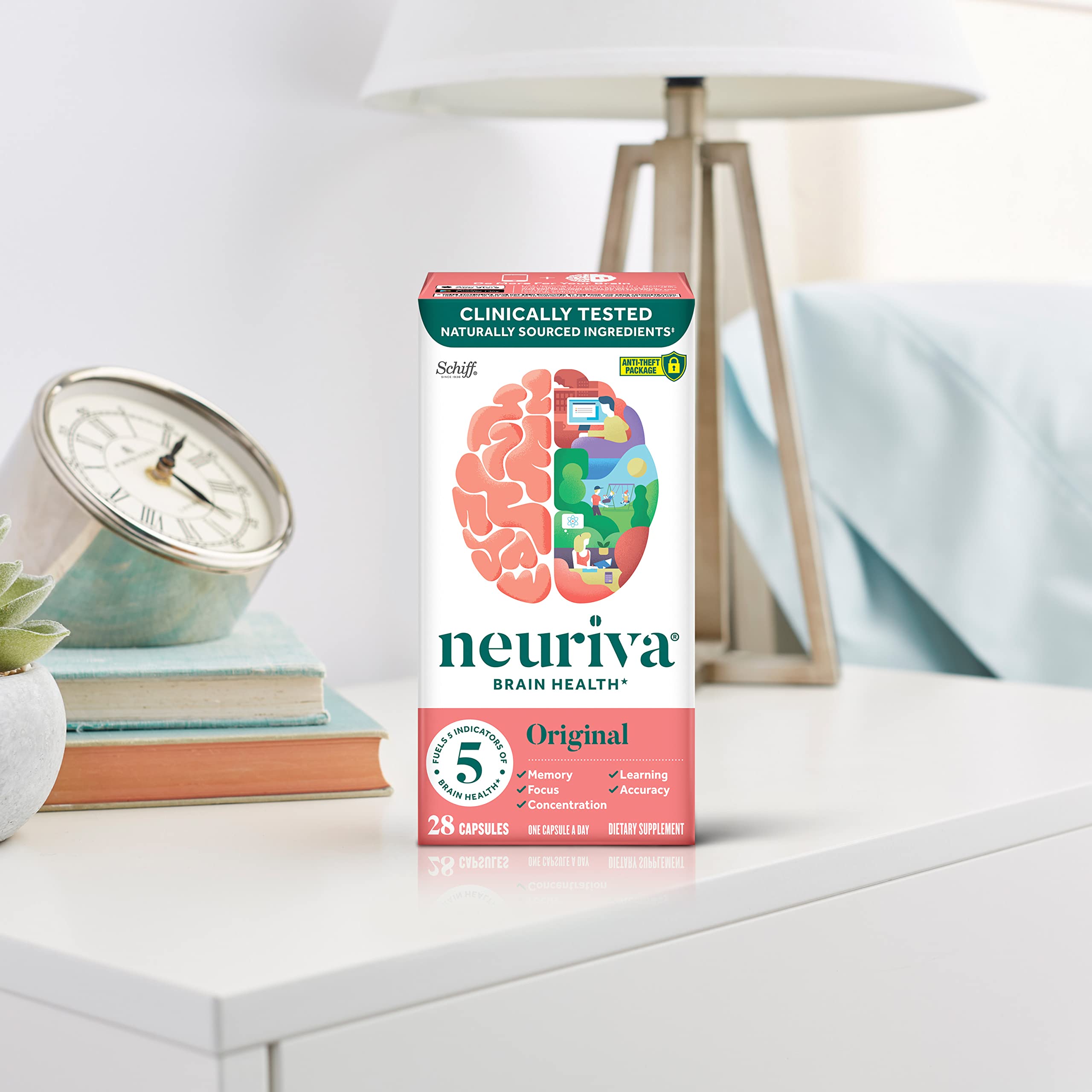 Neuriva Original Decaf – 28 caps, nootropic for memory, focus & concentration. With NeuroFactor & Phosphatidylserine