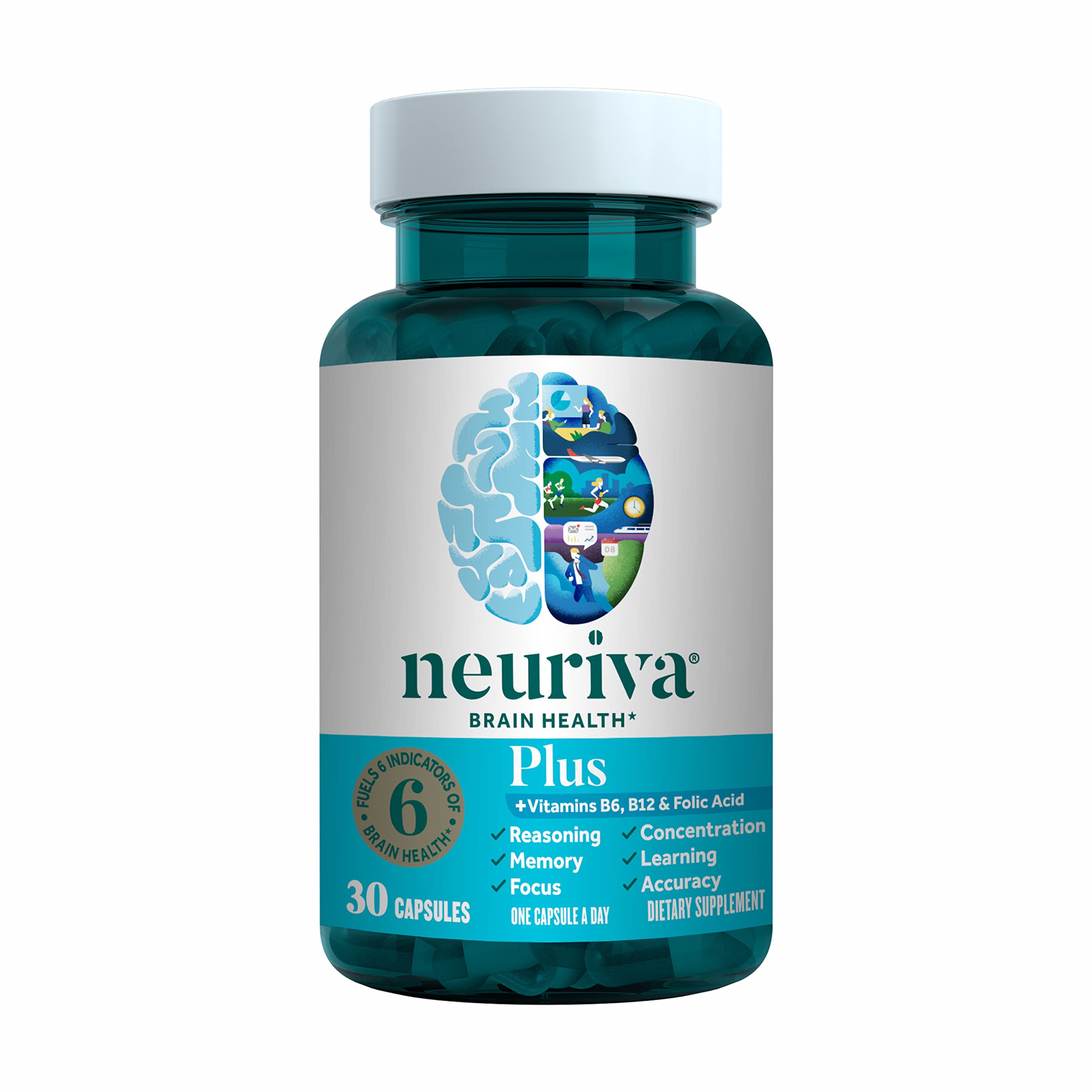 Neuriva Original Decaf – 28 caps, nootropic for memory, focus & concentration. With NeuroFactor & Phosphatidylserine